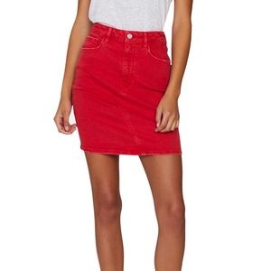 Sanctuary denim red skirt